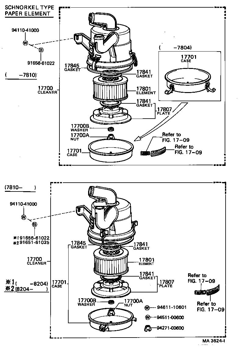 17700-44520 CLEANER ASSY, AIR product image