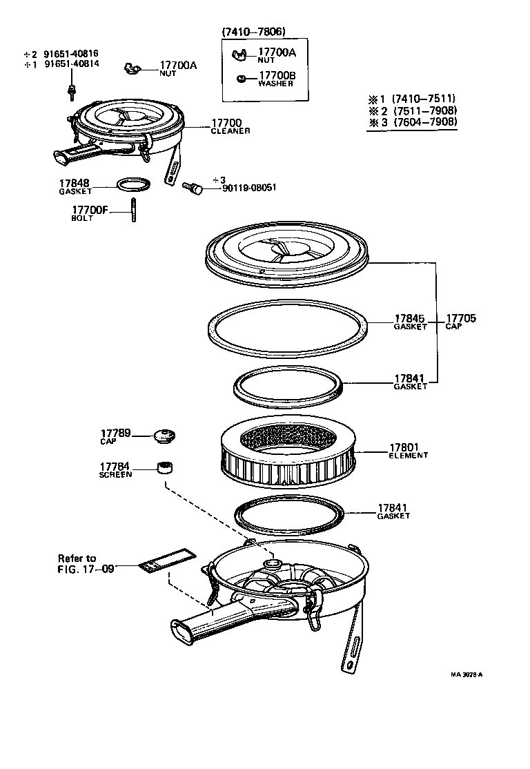 17700-45192 CLEANER ASSY, AIR product image