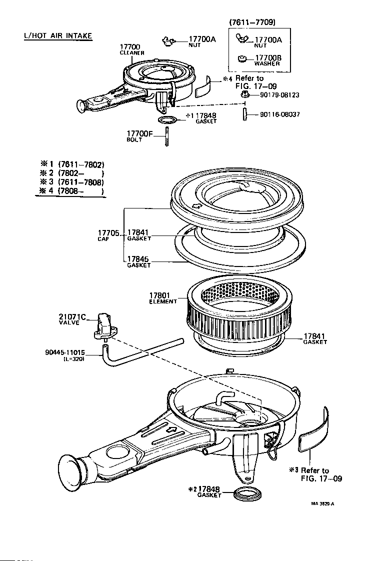 17700-45192 CLEANER ASSY, AIR product image