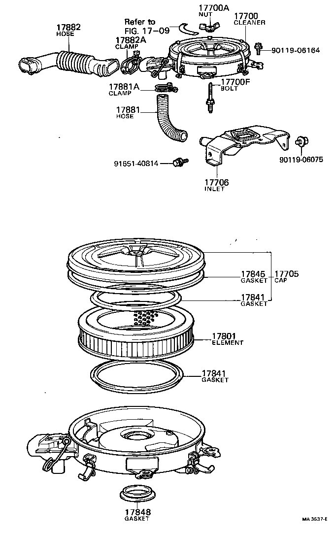 17841-15010 GASKET, FILTER ELEMENT product image