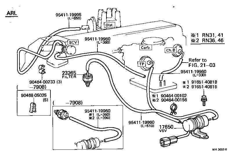 90925-05029 VALVE, BIMETAL VACUUM SWITCHING, NO.1 product image