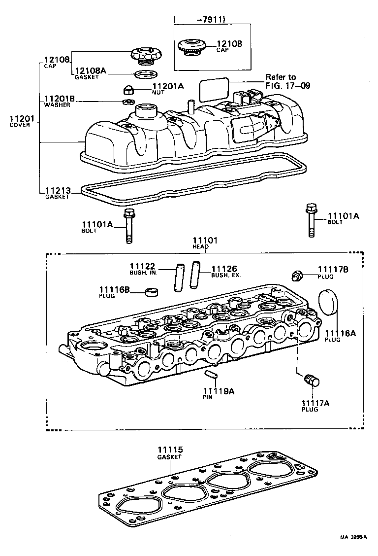 11201-39196 COVER SUB-ASSY, CYLINDER HEAD product image