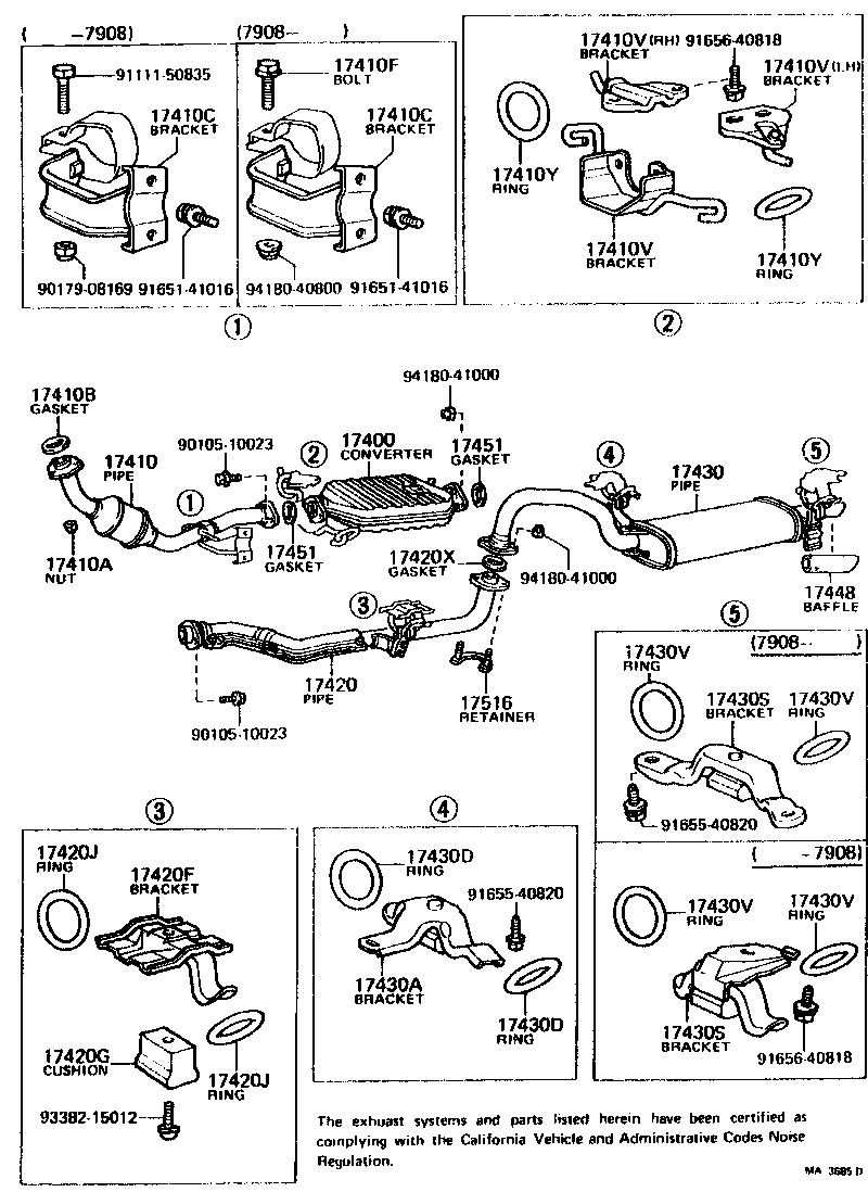 17430-38350 PIPE ASSY, EXHAUST, TAIL product image