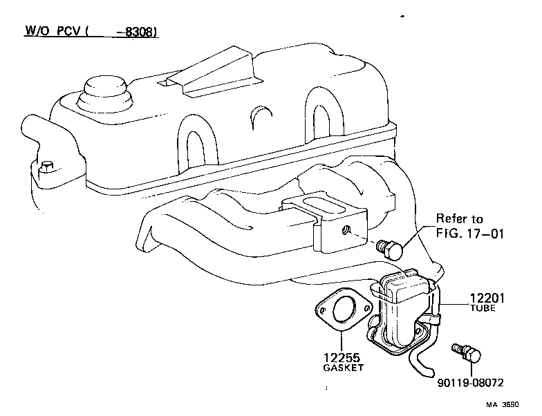 12251-48012 CLAMP, VENTILATION TUBE product image