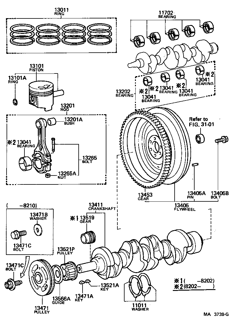 13411-31011 CRANKSHAFT product image