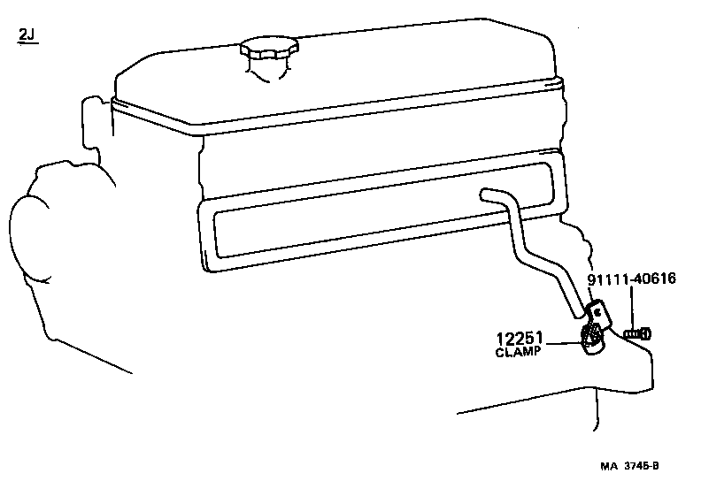 12251-48012 CLAMP, VENTILATION TUBE product image