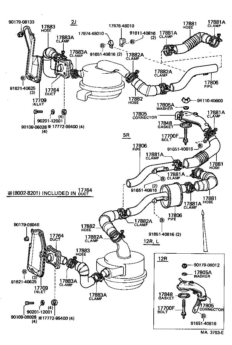 17703-48020 CAP SUB-ASSY, AIR CLEANER product image