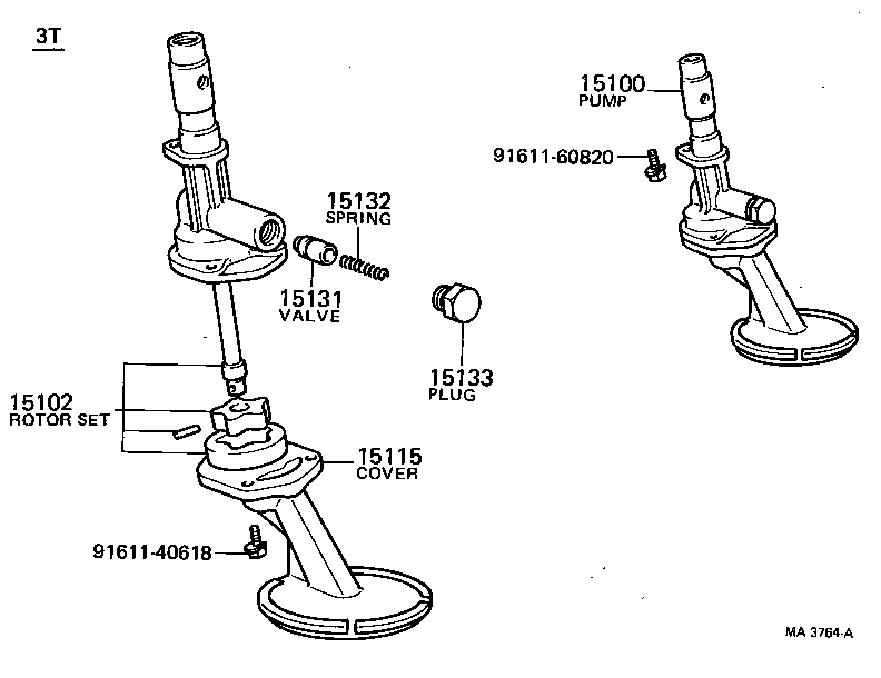 15100-41030 PUMP ASSY, OIL product image