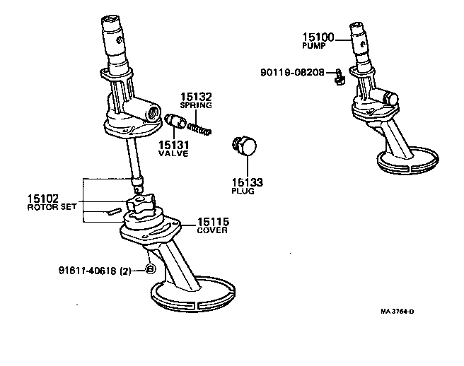 15121-38020 GEAR, OIL PUMP DRIVE product image