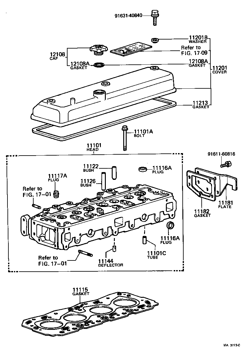 11211-49036 COVER SUB-ASSY, CYLINDER HEAD product image