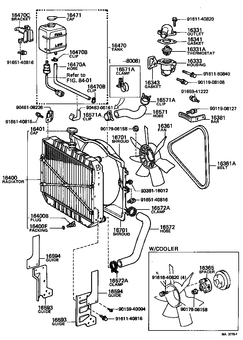 16361-56050 FAN product image