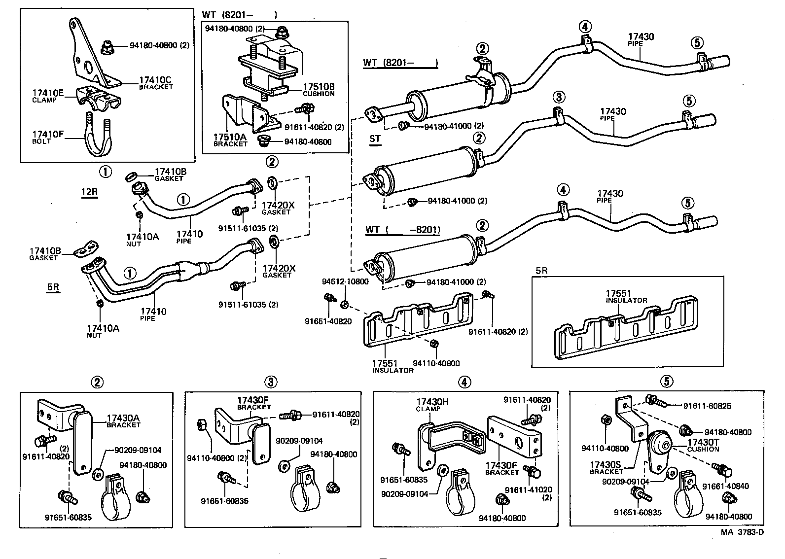17430-48010 PIPE ASSY, EXHAUST, TAIL product image