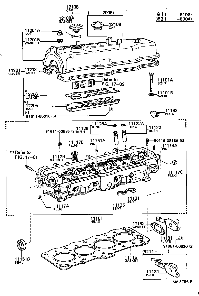 11101-19096 HEAD SUB-ASSY, CYLINDER product image