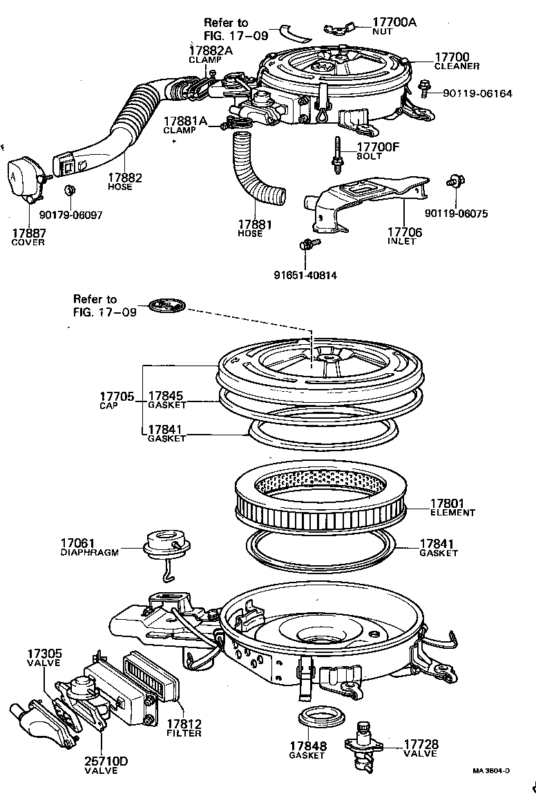 17700-13071 CLEANER ASSY, AIR product image