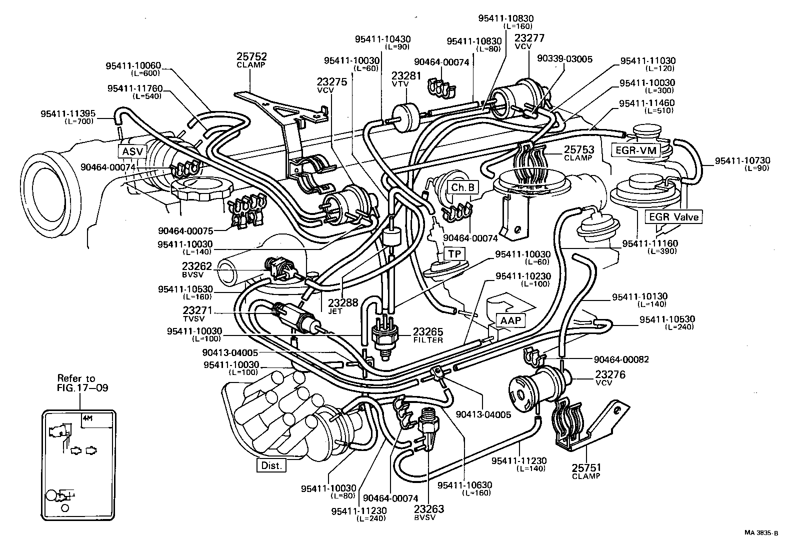 25709-38010 VALVE SUB-ASSY, HIGH ALTITUDE COMPENSATOR product image