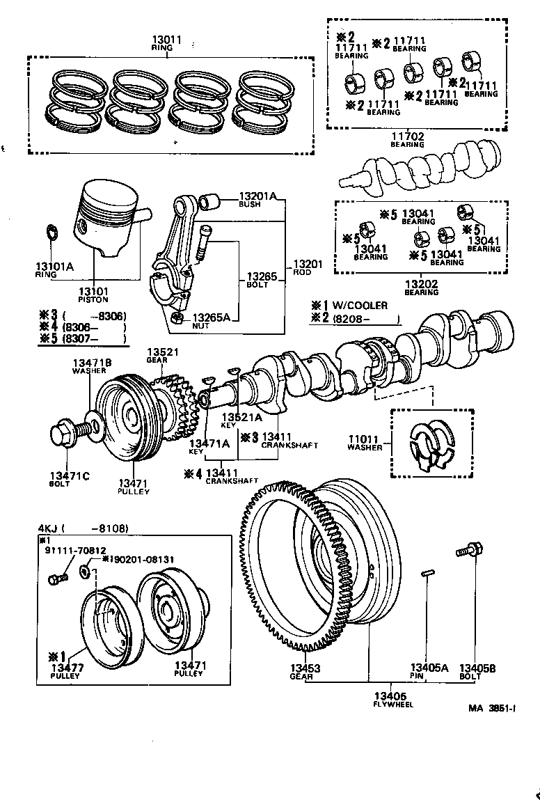 13101-27040 PISTON SUB-ASSY, W/PIN product image