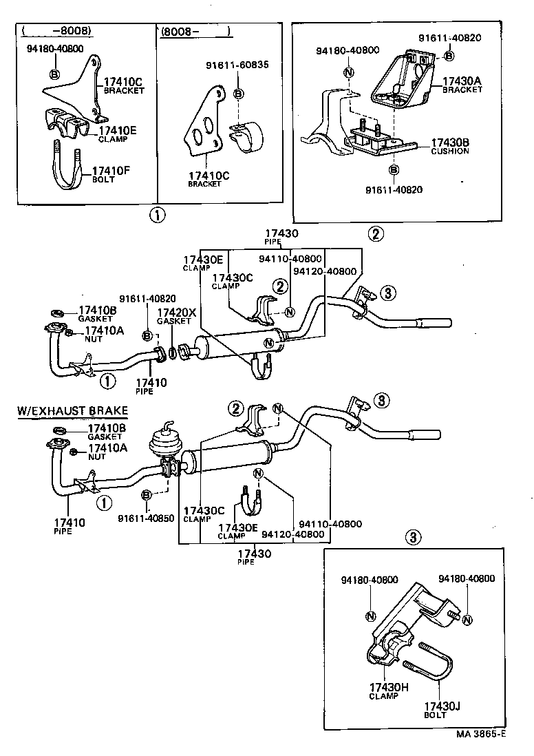 17430-56120 PIPE ASSY, EXHAUST, TAIL product image