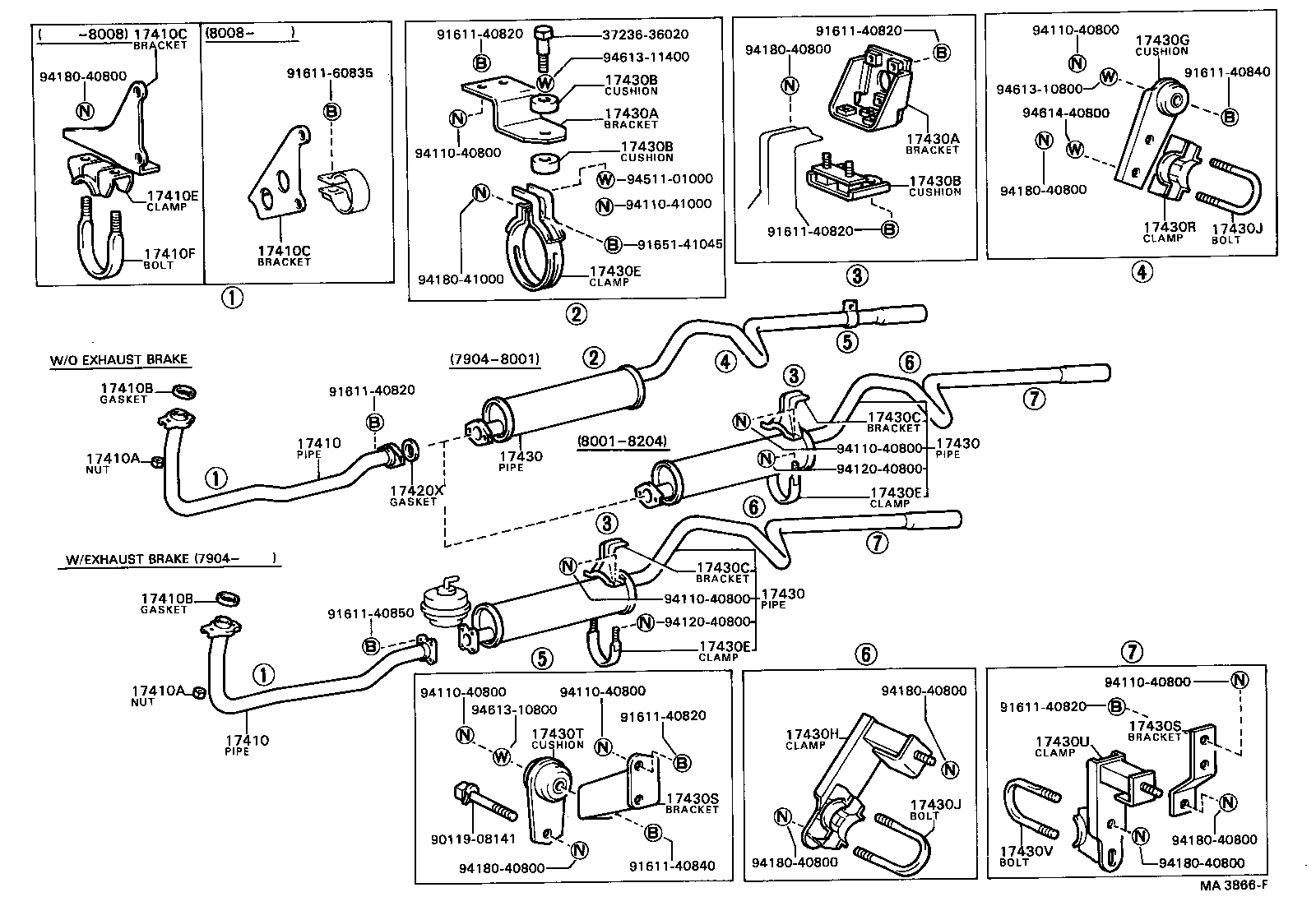 17430-56120 PIPE ASSY, EXHAUST, TAIL product image