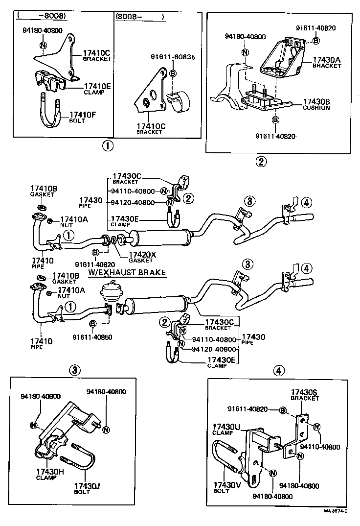 17430-56100 PIPE ASSY, EXHAUST, TAIL product image