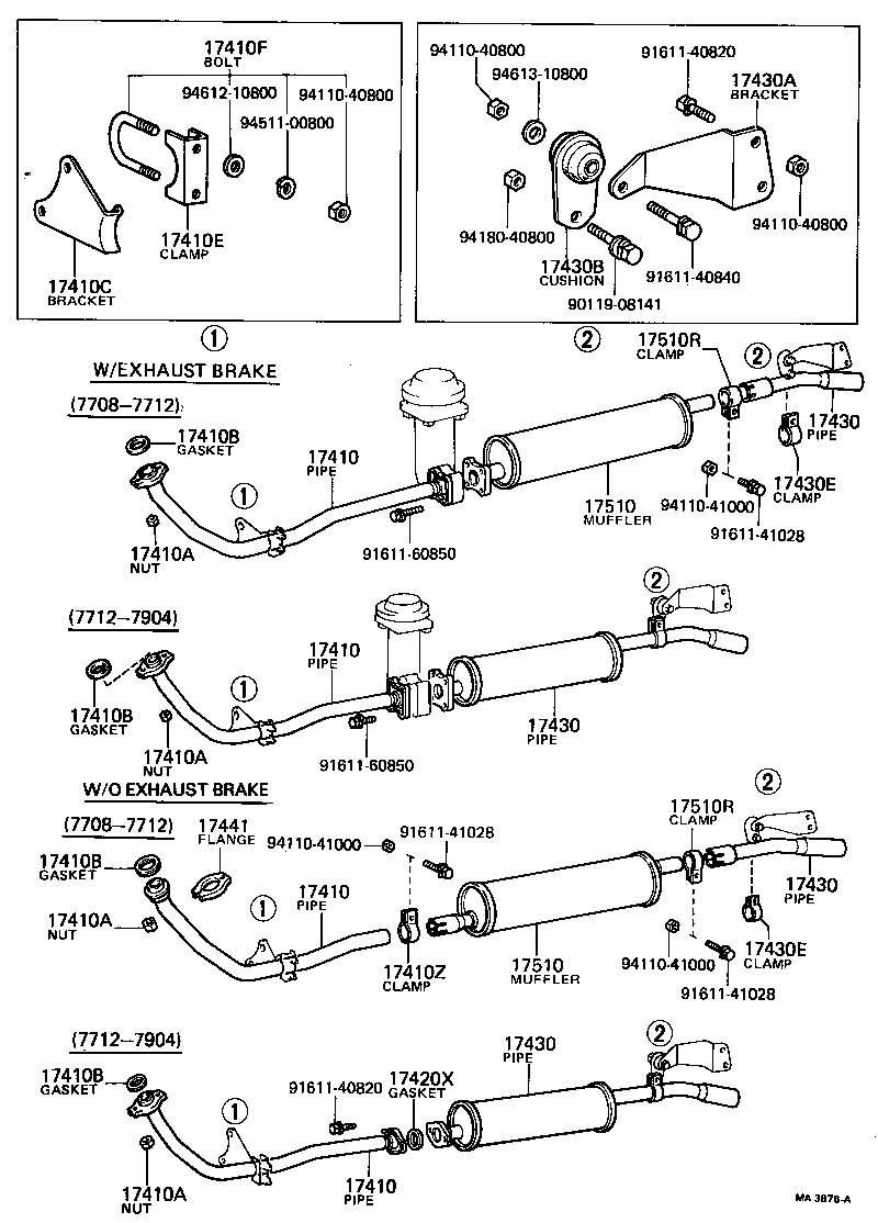 17430-56100 PIPE ASSY, EXHAUST, TAIL product image