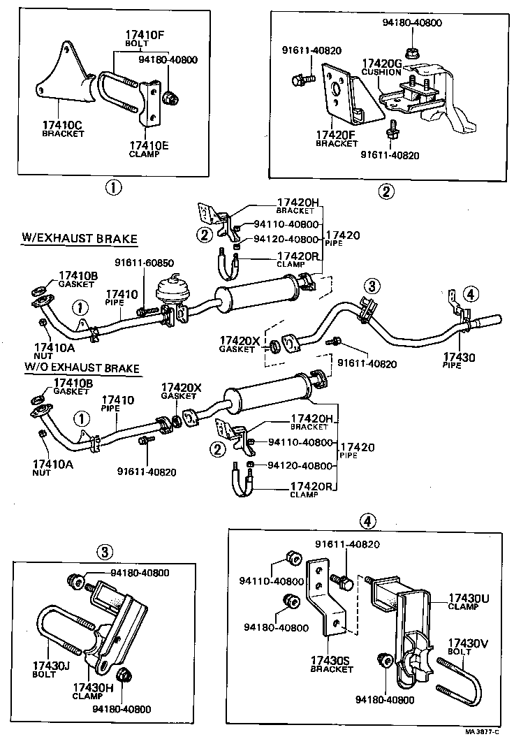 17430-56100 PIPE ASSY, EXHAUST, TAIL product image