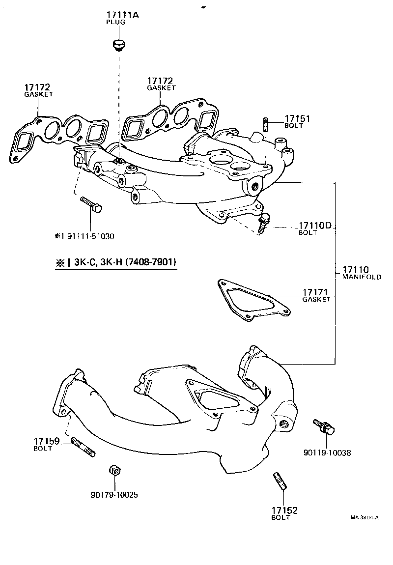 17111-25901 MANIFOLD, INTAKE product image
