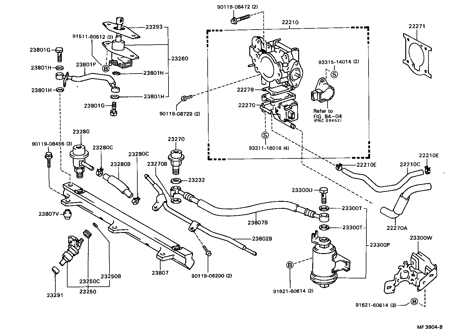 23206-74301 BRACKET, FUEL PUMP product image