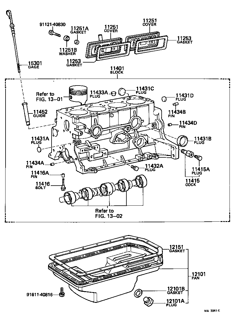 11401-59068 BLOCK SUB-ASSY, CYLINDER product image