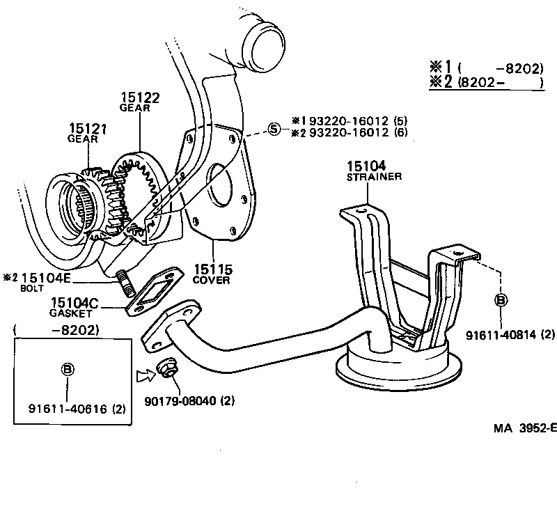 15104-70020 STRAINER SUB-ASSY, OIL product image