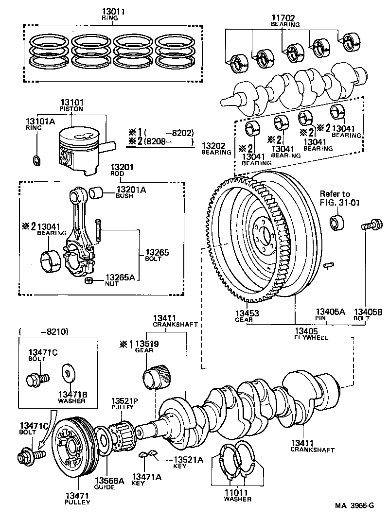 13013-44063 RING SET, PISTON product image