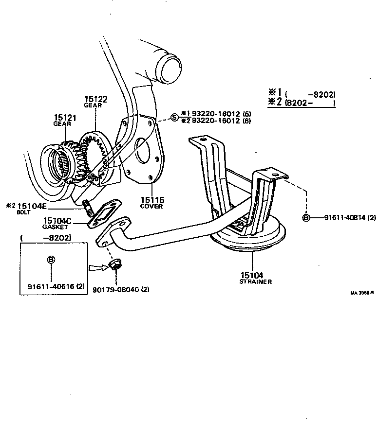 Toyota 15149-54010 GASKET(FOR OIL STRAINER)