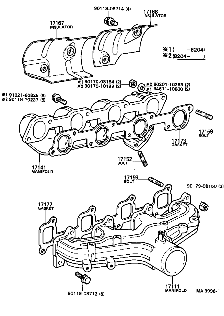17110-34121 MANIFOLD ASSY product image