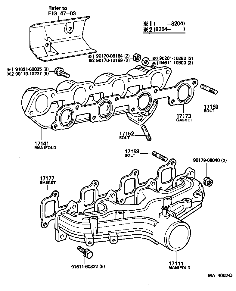 17101-54020 MANIFOLD, INTAKE product image