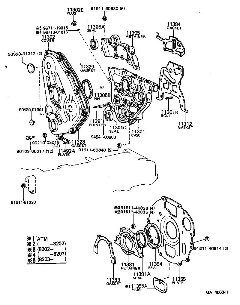 92132-60828 BOLT,STUD(FOR TIMING GEAR CASE) product image