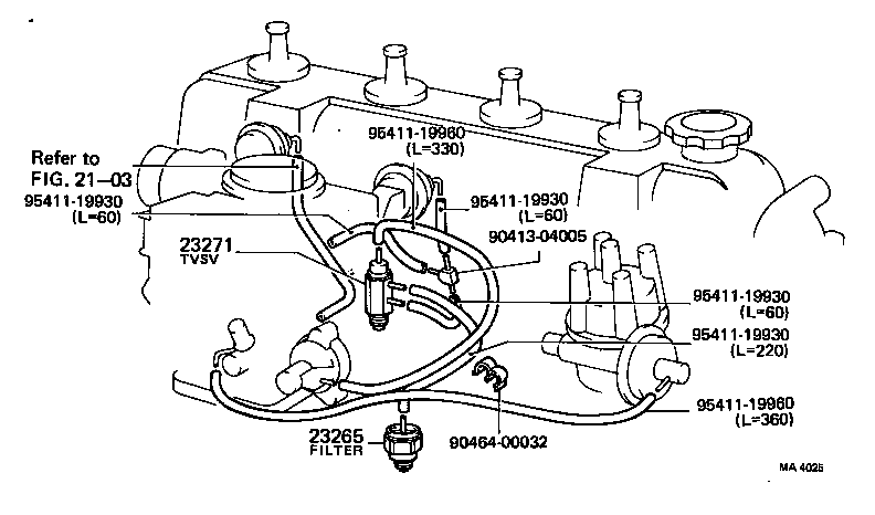 25820-34010 VALVE, BIMETAL VACUUM SWITCHING, NO.1 product image