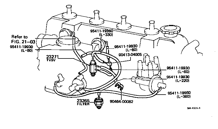 17691-24050 BRACKET, VACUUM CONTROL VALVE, NO.1 product image