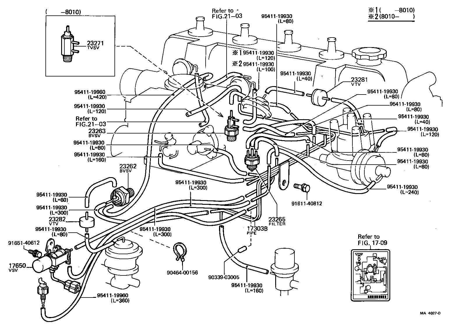 89570-35110 VALVE ASSY, VACUUM SWITCHING product image