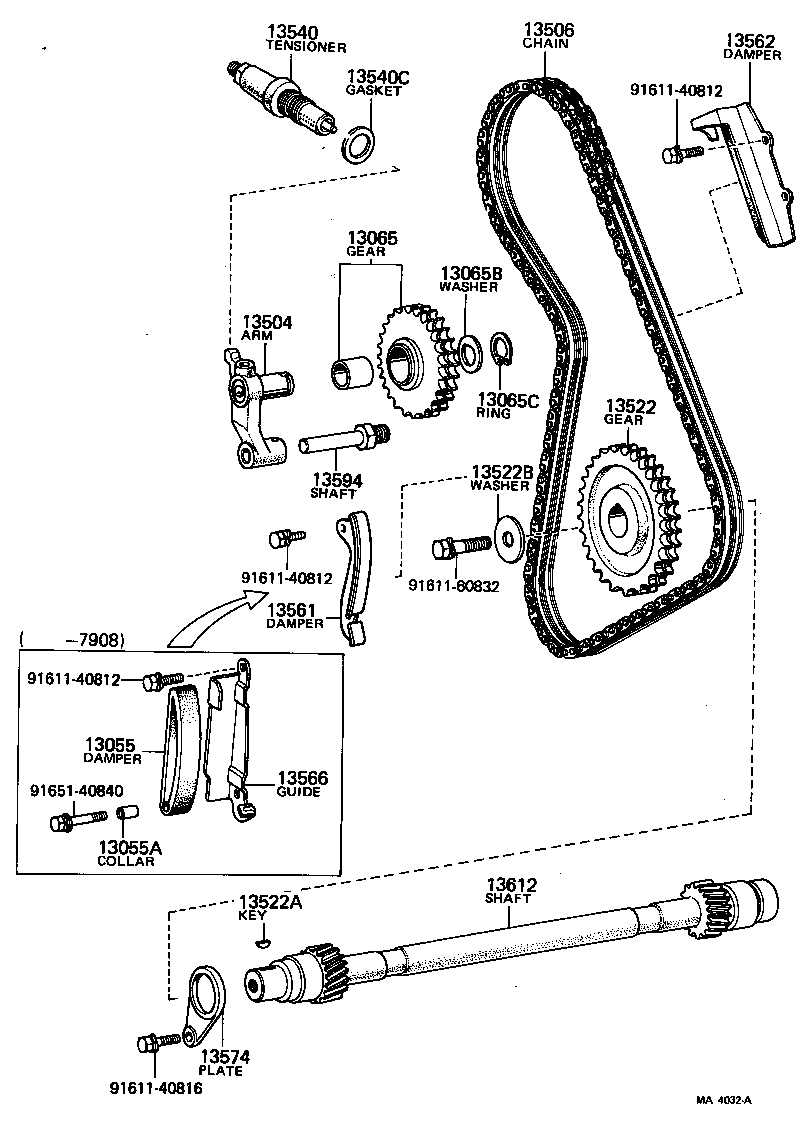 13055-41010 DAMPER SUB-ASSY, CHAIN product image