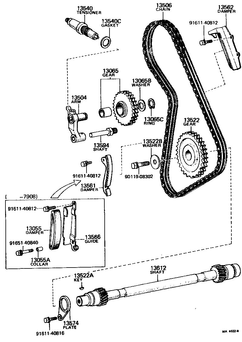 Toyota 13515-37010 GEAR, DISTRIBUTOR DRIVE
