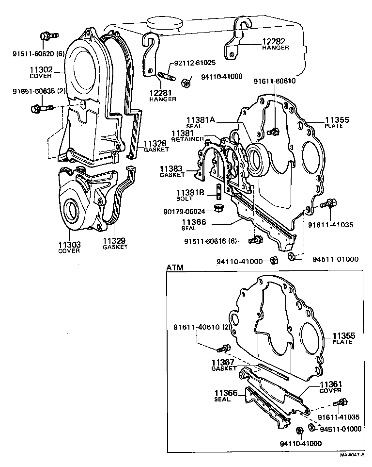 11366-15010 SEAL, FLYWHEEL HOUSING UNDER COVER DUST product image