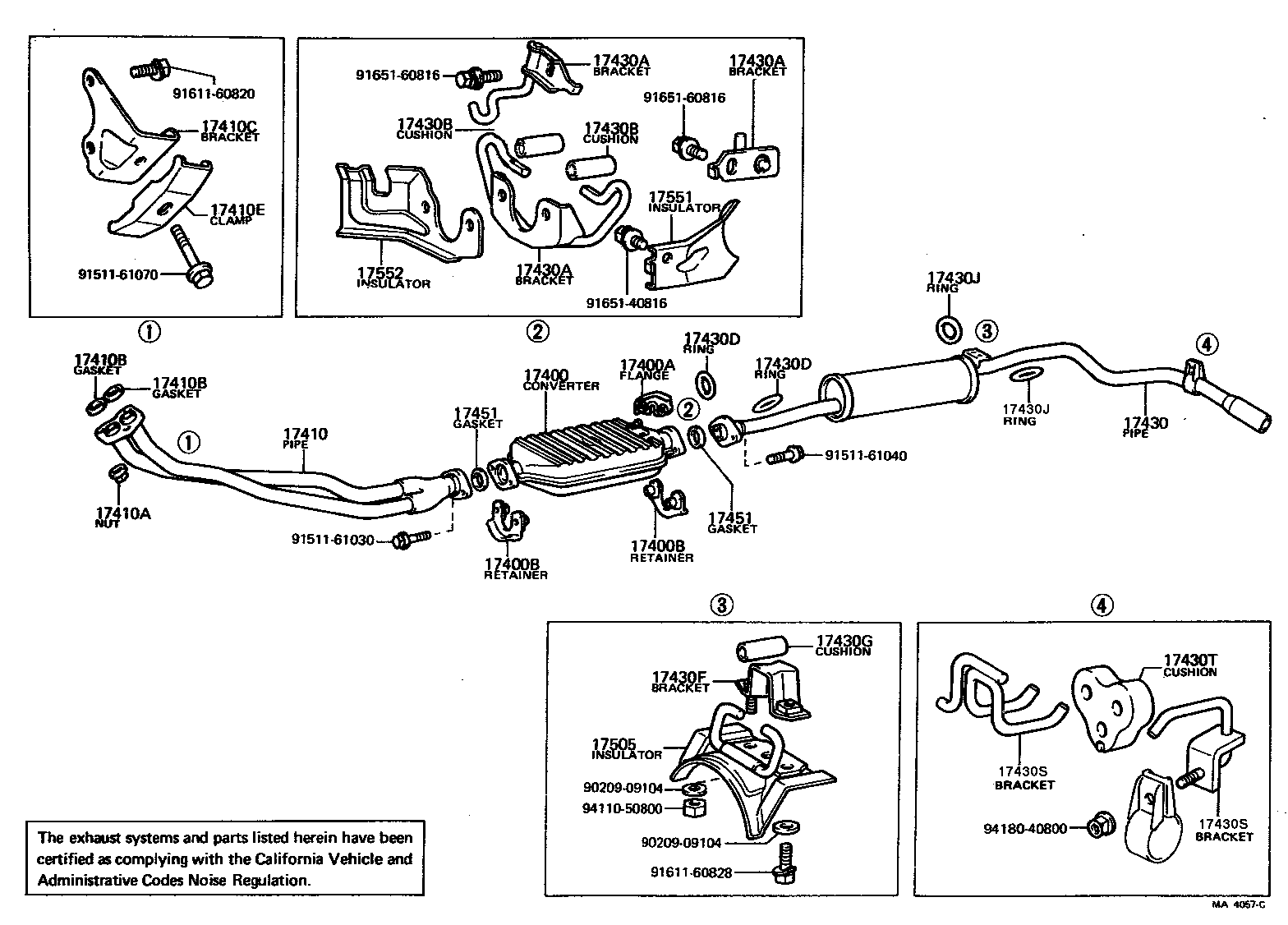 17430-38390 PIPE ASSY, EXHAUST, TAIL product image