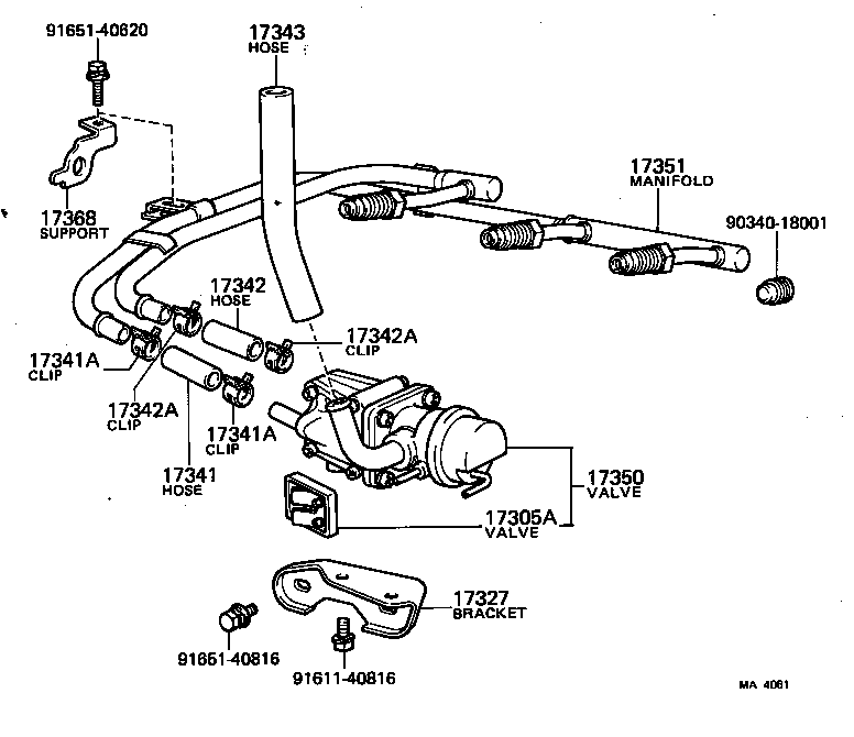 17306-15010 MANIFOLD, AIR INJECTION product image