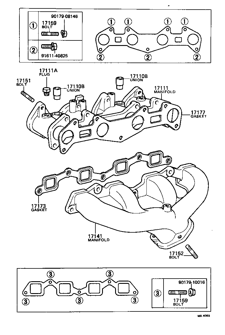 17111-64010 MANIFOLD, INTAKE product image