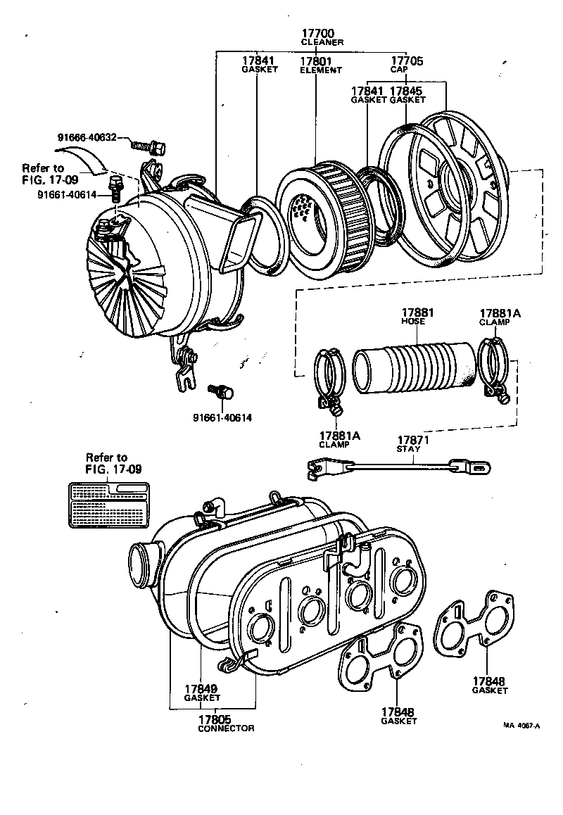 17705-34190 CAP SUB-ASSY, AIR CLEANER product image