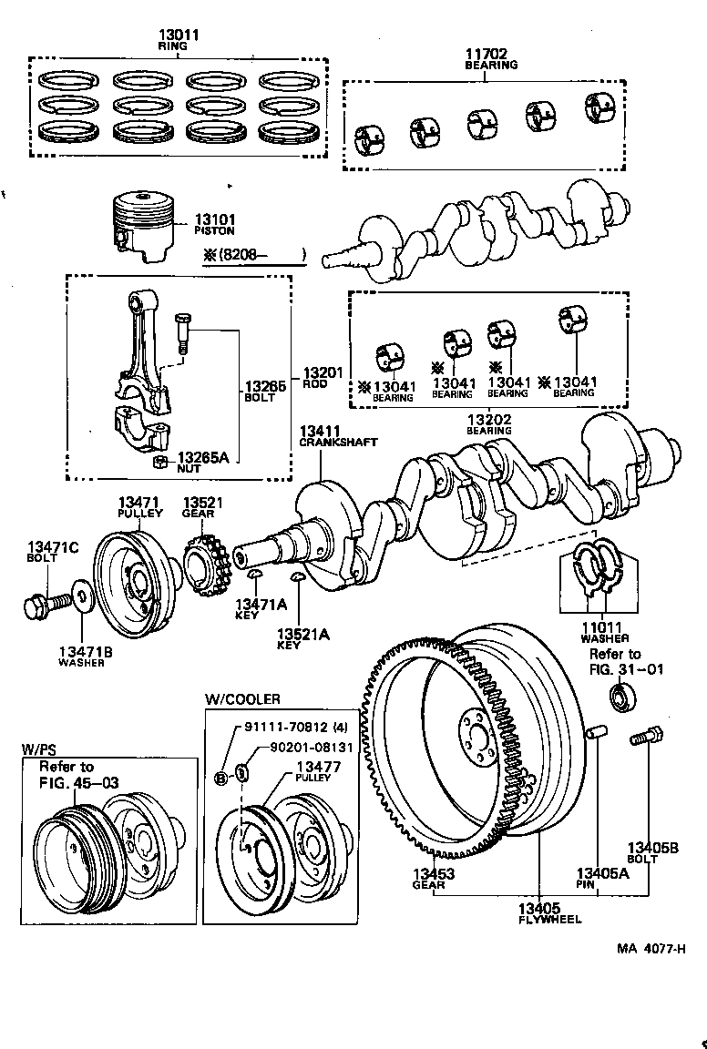 11705-54040 BEARING SET, CRANKSHAFT product image