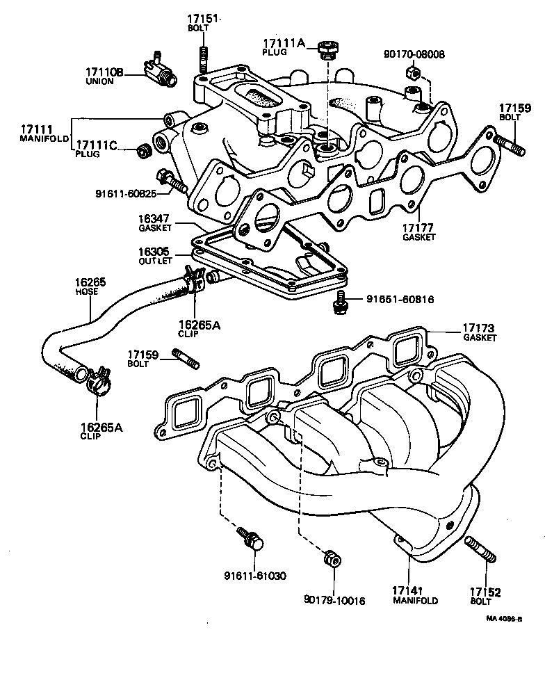 17118-15020 STAY, MANIFOLD product image