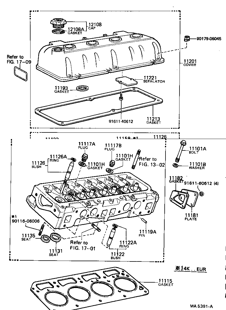 11101-29229 HEAD SUB-ASSY, CYLINDER product image
