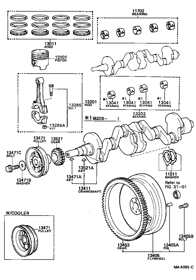 90105-10045 BOLT, FLYWHEEL SETTING product image