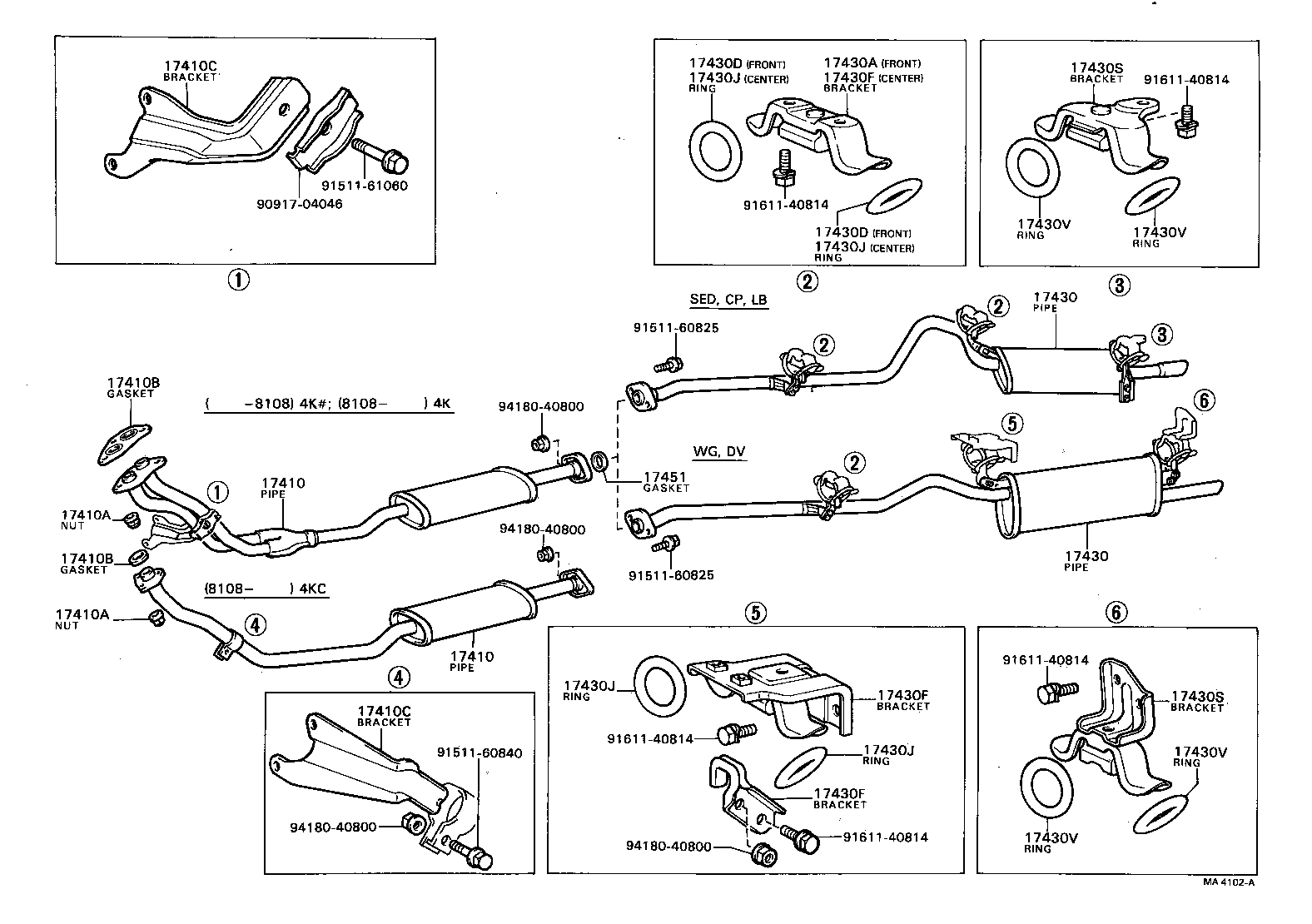 17430-16120 PIPE ASSY, EXHAUST, TAIL product image