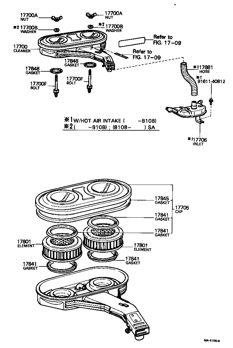 17700-26201 CLEANER ASSY, AIR product image